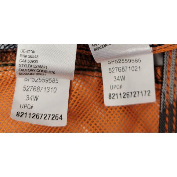 Lot of 2 G.H. Bass & Co. Men's 34 x 9.5 Hybrid Swim Shorts Shark Pattern Grey/GN - Picture 13 of 16